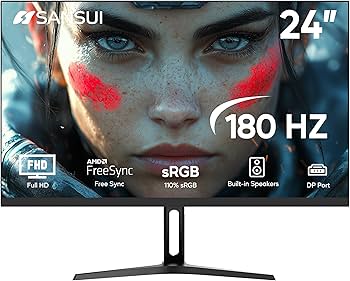 Amazon.com: SANSUI 180Hz 24 inch PC Monitor, Computer Monitor FHD